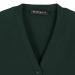 Green Button Detail Women's Cardigan