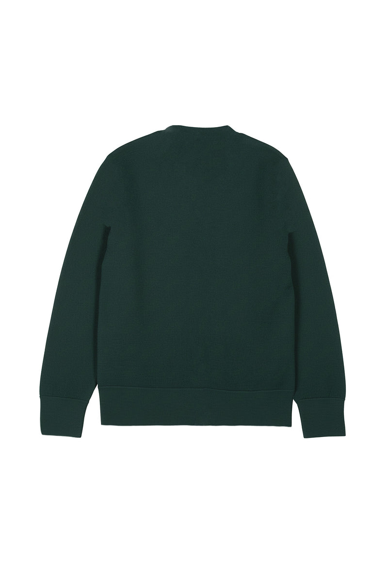 Green Button Detail Women's Cardigan