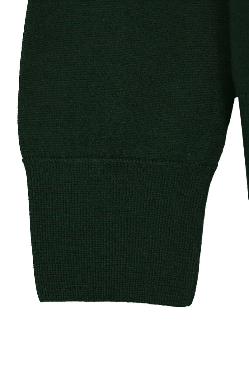Green Button Detail Women's Cardigan
