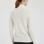 Ecru Fisherman's Neck Women's Sweater