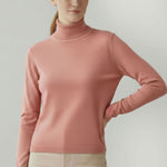 Pink Fisherman's Neck Women's Sweater