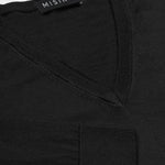 Black Long-Sleeved V-Neck Women's Sweater