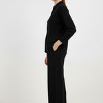 Black Pocket Detailed Women's Trousers