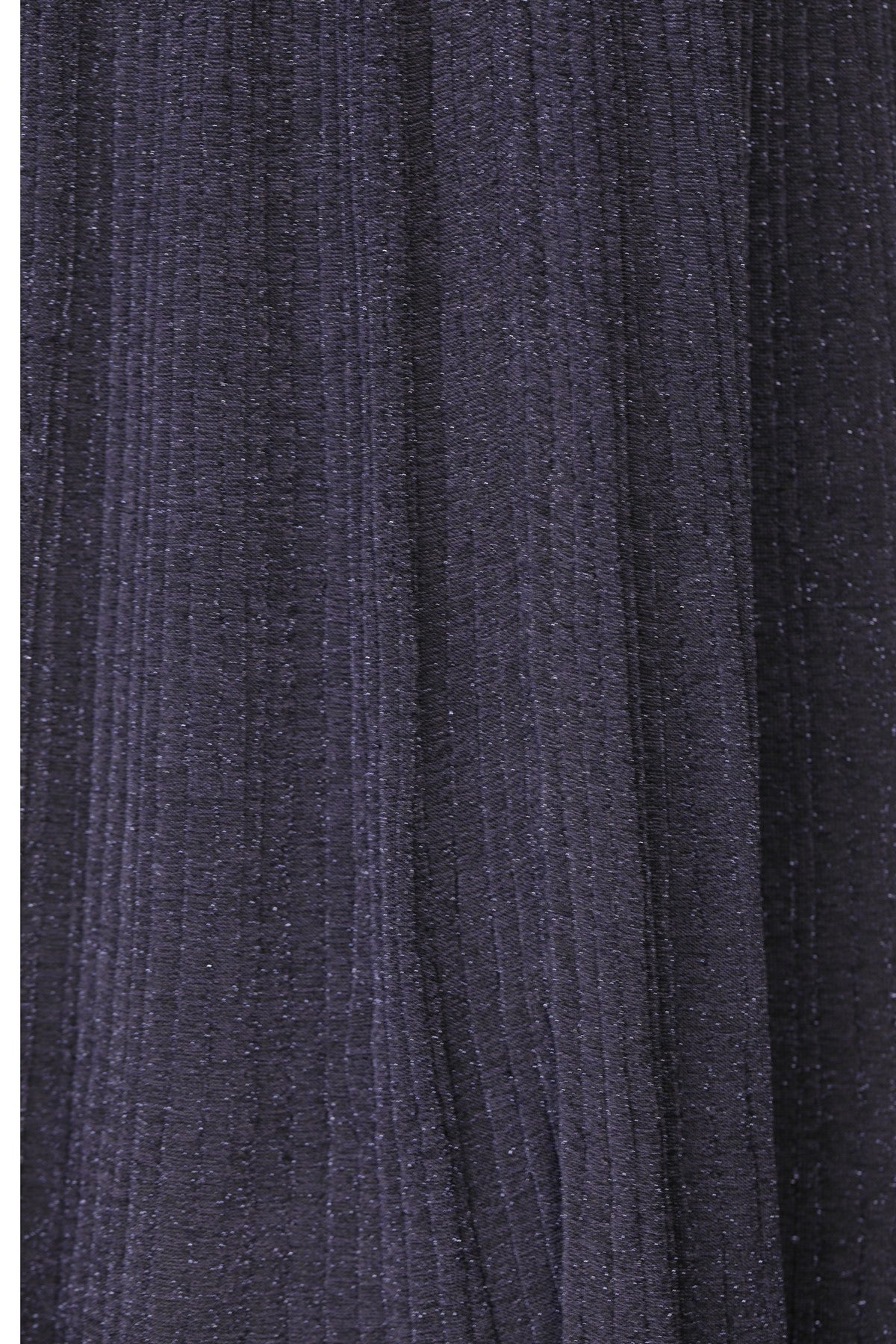 Navy Blue Pleated Skirt with Sequins
