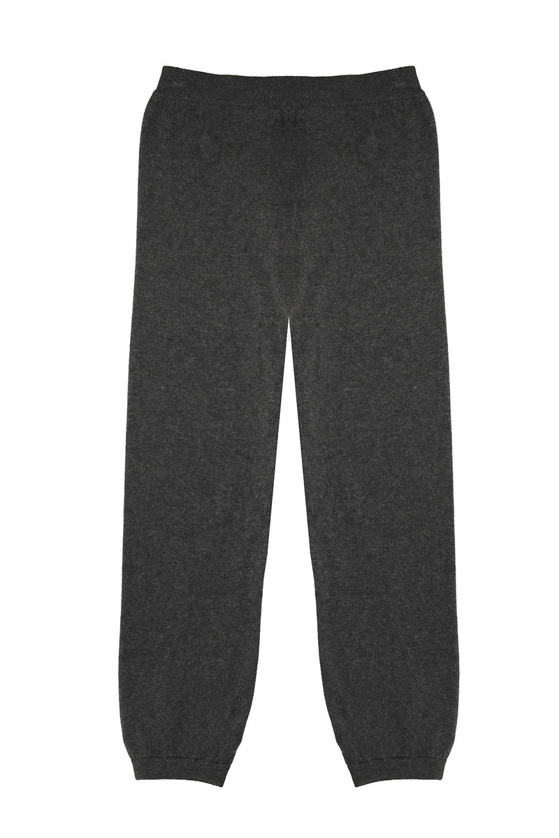 Dark Gray Rib-Bottomed Women's Pants