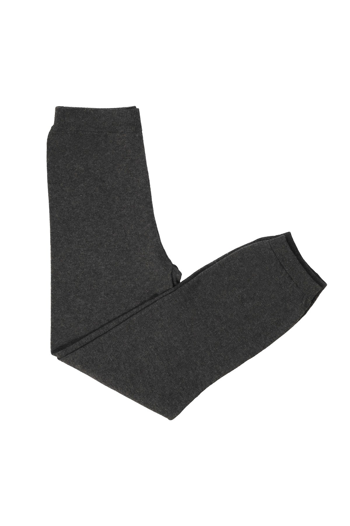 Dark Gray Rib-Bottomed Women's Pants