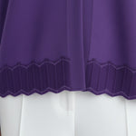 Women's Cardigan with Lilac Purple Hem Pattern