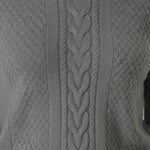 Anthracite Hair Knit Patterned Women's Sweater