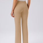 Light Beige Ribbed Spanish-Style Women's Pants
