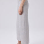 Light Blue Gold Button Detailed Tweed Pants