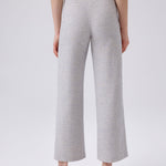 Light Blue Gold Button Detailed Tweed Pants