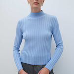 Light Blue Women's Half-Zip Sweater