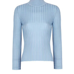 Light Blue Women's Half-Zip Sweater