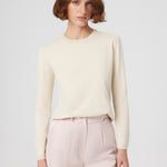 Beige Bicycle Neck Women's T-Shirt