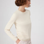 Beige Bicycle Neck Women's T-Shirt