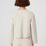 Beige Buttoned Pocket Detailed Short Women's Jacket