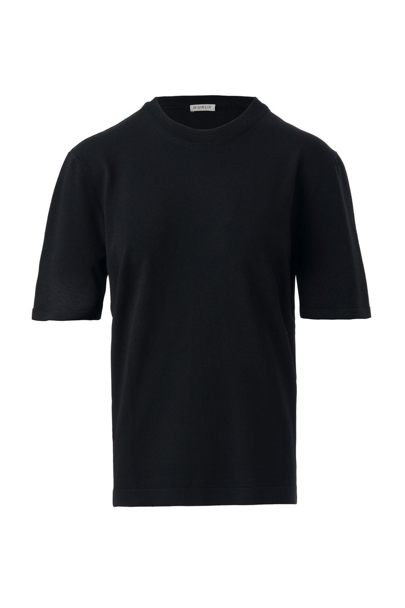 Black Crew Neck Women's Sweater