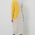Neckline Ecru Dress