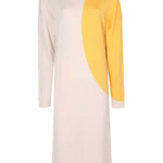 Neckline Ecru Dress