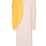 Neckline Ecru Dress