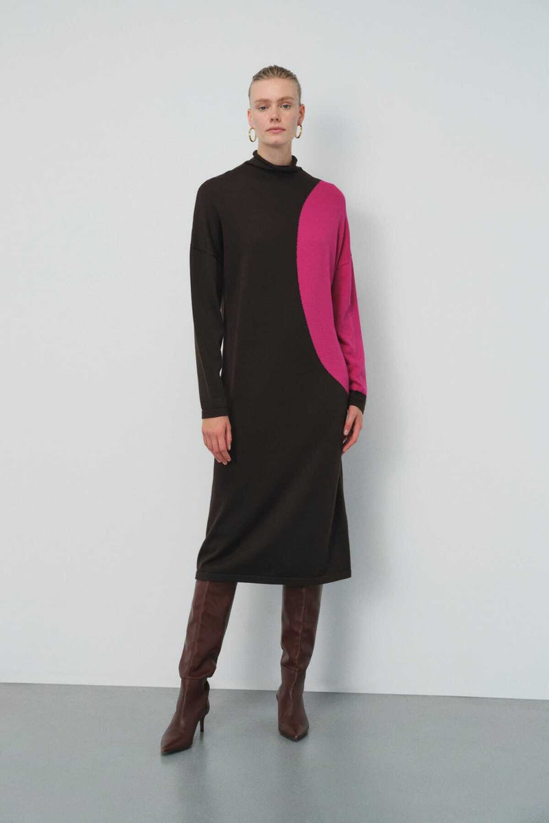 Brown Dress with Collar