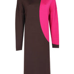 Brown Dress with Collar