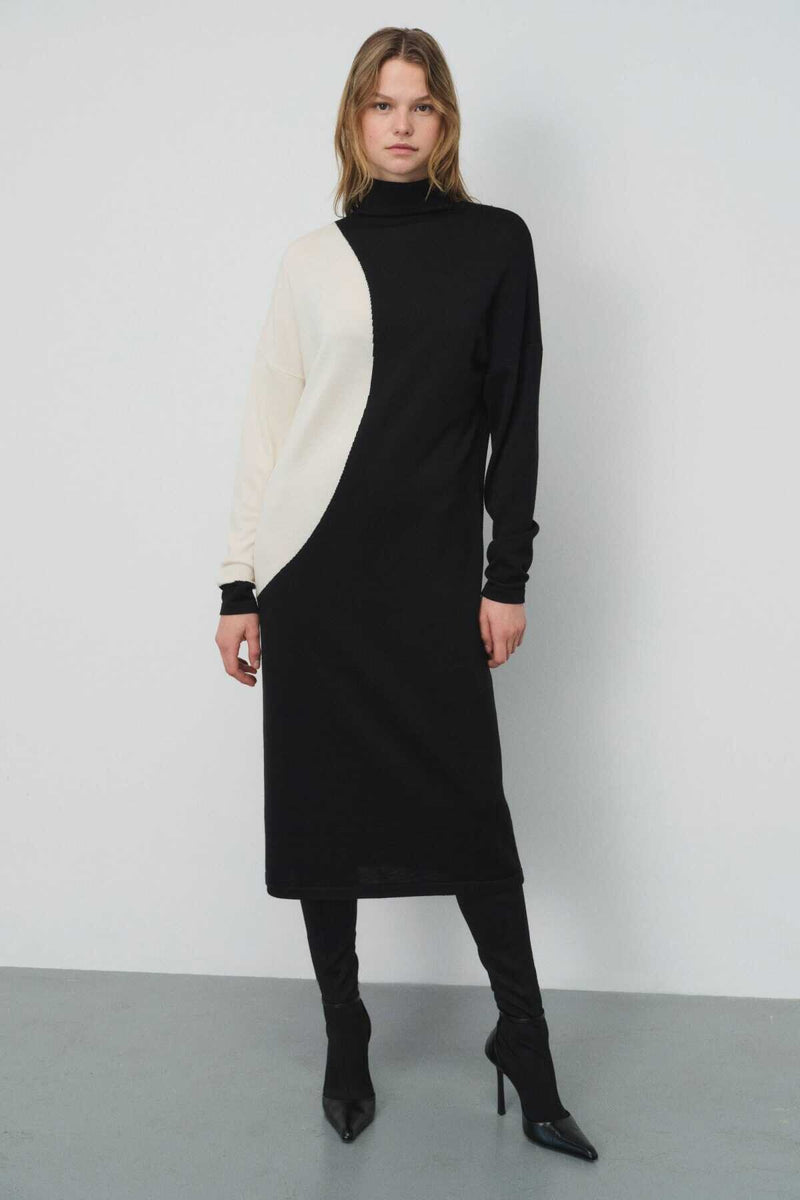 Black Dress with Collar