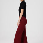 Burgundy Detailed Zipper Women's Pants