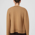 Camel Women's Jacket with Detailed Buttons Triko Mısırlı