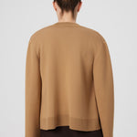 Camel Women's Jacket with Detailed Buttons