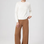 Camel High-Waisted Wide-Leg Women's Pants