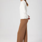 Camel High-Waisted Wide-Leg Women's Pants