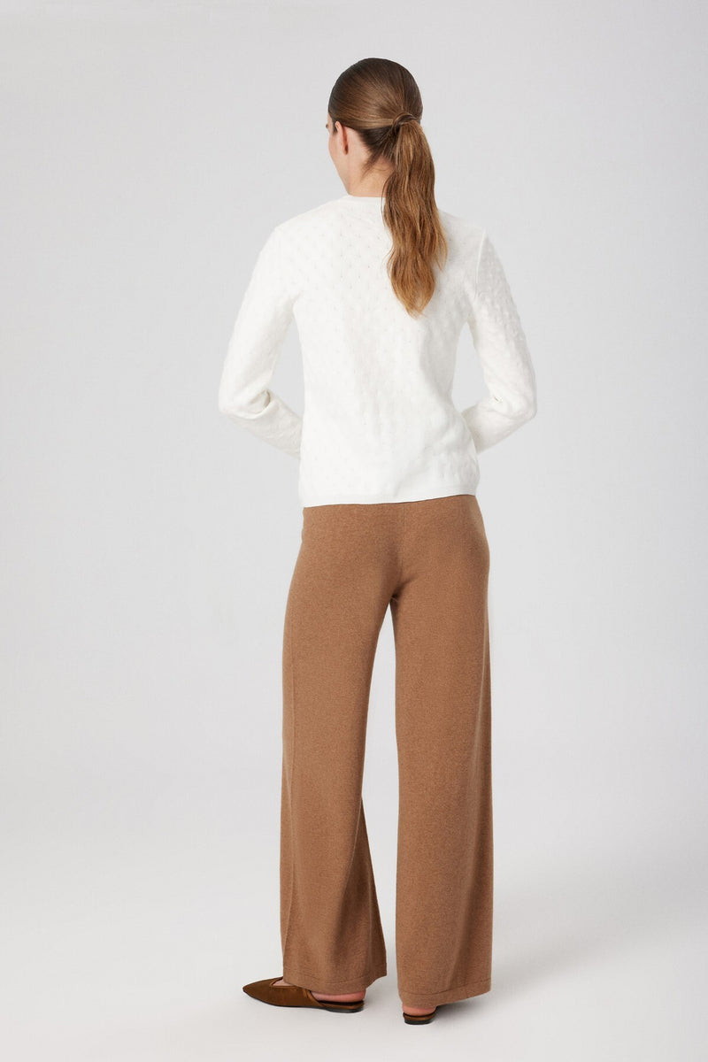 Camel High-Waisted Wide-Leg Women's Pants