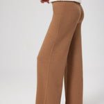 Camel High-Waisted Wide-Leg Women's Pants