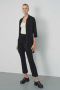 Women's Black Patterned Cardigan