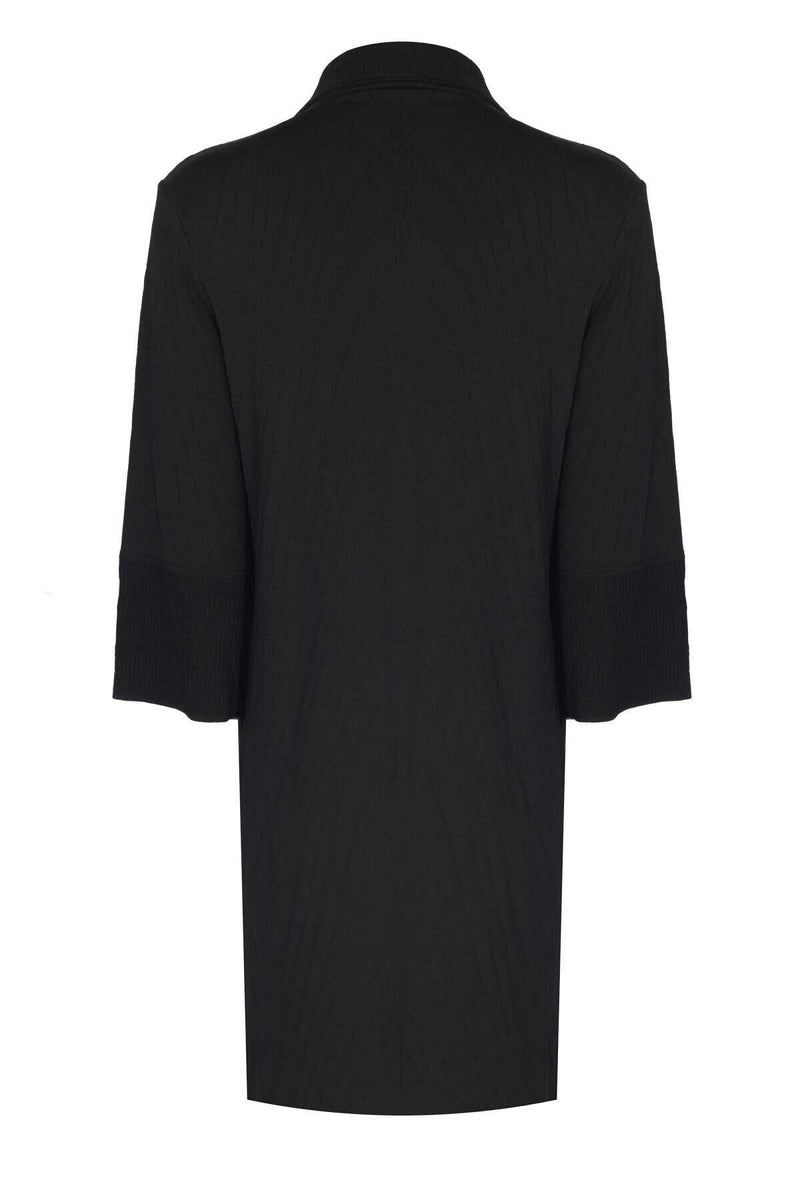 Women's Black Patterned Cardigan