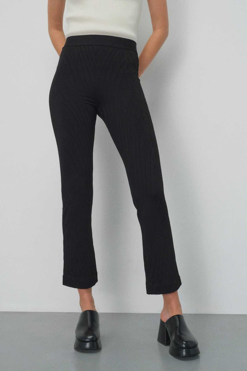 Patterned Black Women's Pants