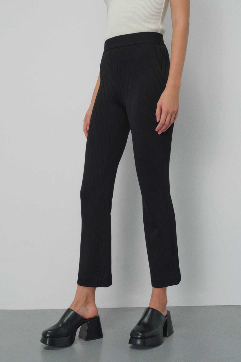 Patterned Black Women's Pants
