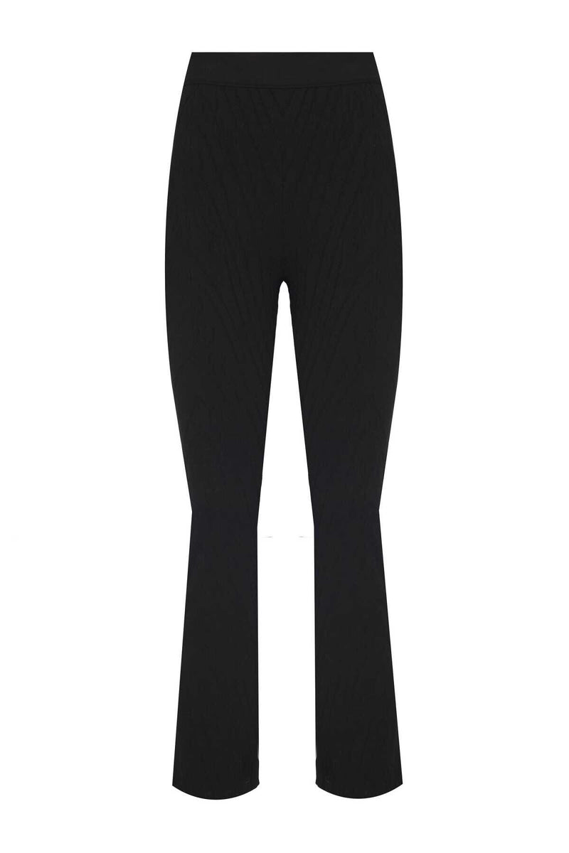 Patterned Black Women's Pants