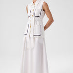 Ecru Belted Women's Vest