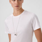Ecru Bike Neck Short Sleeve Women's T-Shirt