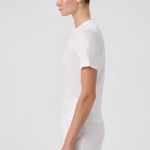 Ecru Bike Neck Short Sleeve Women's T-Shirt