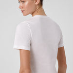 Ecru Bike Neck Short Sleeve Women's T-Shirt