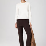 Ecru Bike Neck Knit Women's T-Shirt