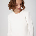 Ecru Bike Neck Knit Women's T-Shirt