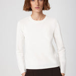 Ecru Bike Neck Knit Women's T-Shirt