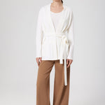 Light Gray V-Neck Long Sleeve Women's Sweater