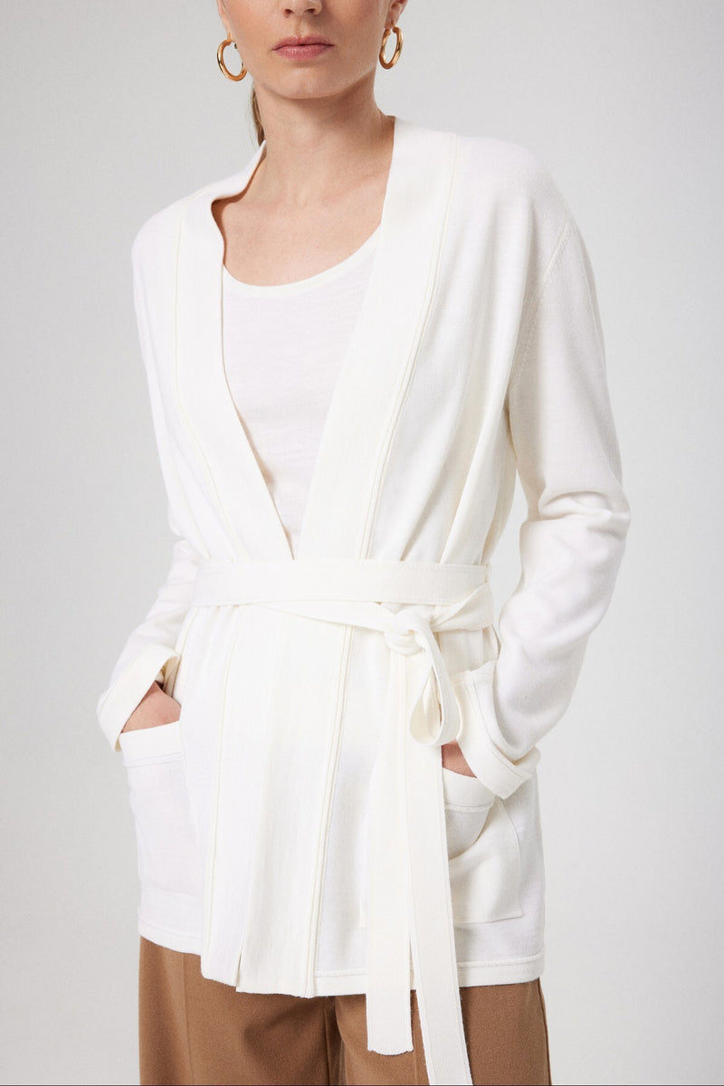 Light Gray V-Neck Long Sleeve Women's Sweater