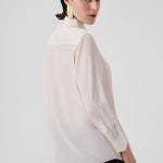 Ecru Front Stitch Detail Women's Shirt