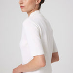 Ecru Half Fisherman's Collar Women's Sweater